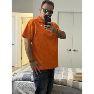 Nike Polo Dri Fit Golf Orange Large